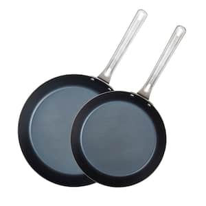 Blue Steel 2pc Fry Pan Set, 10 in. and 12 in.