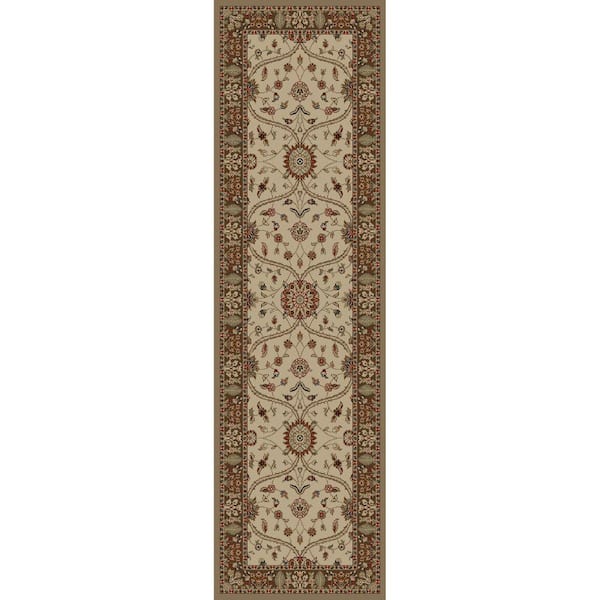 Home Decorators Collection Mooresville Arts and Crafts Ivory 2 ft. x 7 ft. Runner Rug