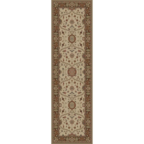 Mooresville Arts and Crafts Ivory 2 ft. x 7 ft. Runner Rug