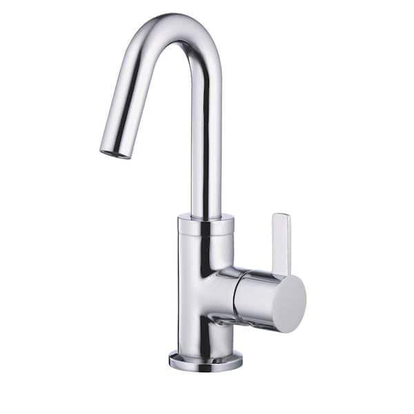 Gerber Amalfi Single Hole Single-Handle Bathroom Faucet with 50/50 Touch Down Drain 1.2 GPM in Chrome