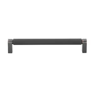 7-9/16 in. CC 192 mm Oil Rubbed Bronze Solid Knurled Bar Pull (10 Pack)