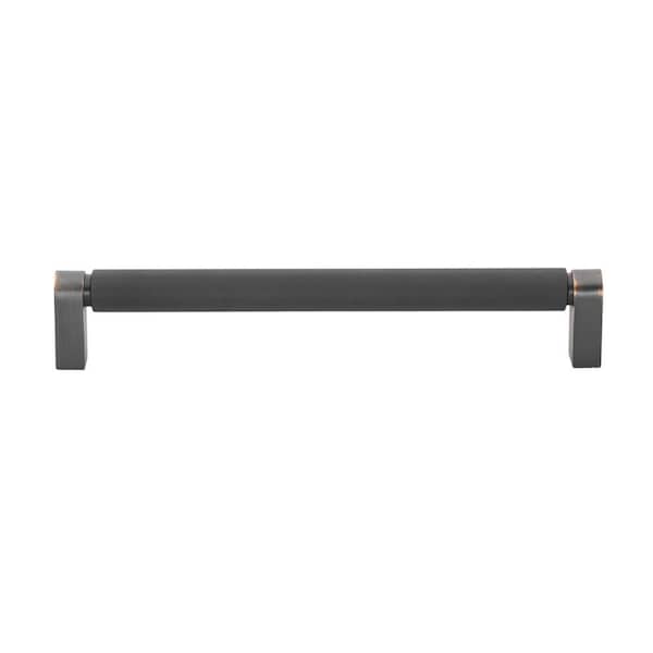 Unbranded 7-9/16 in. CC 192 mm Oil Rubbed Bronze Solid Knurled Bar Pull (10 Pack)
