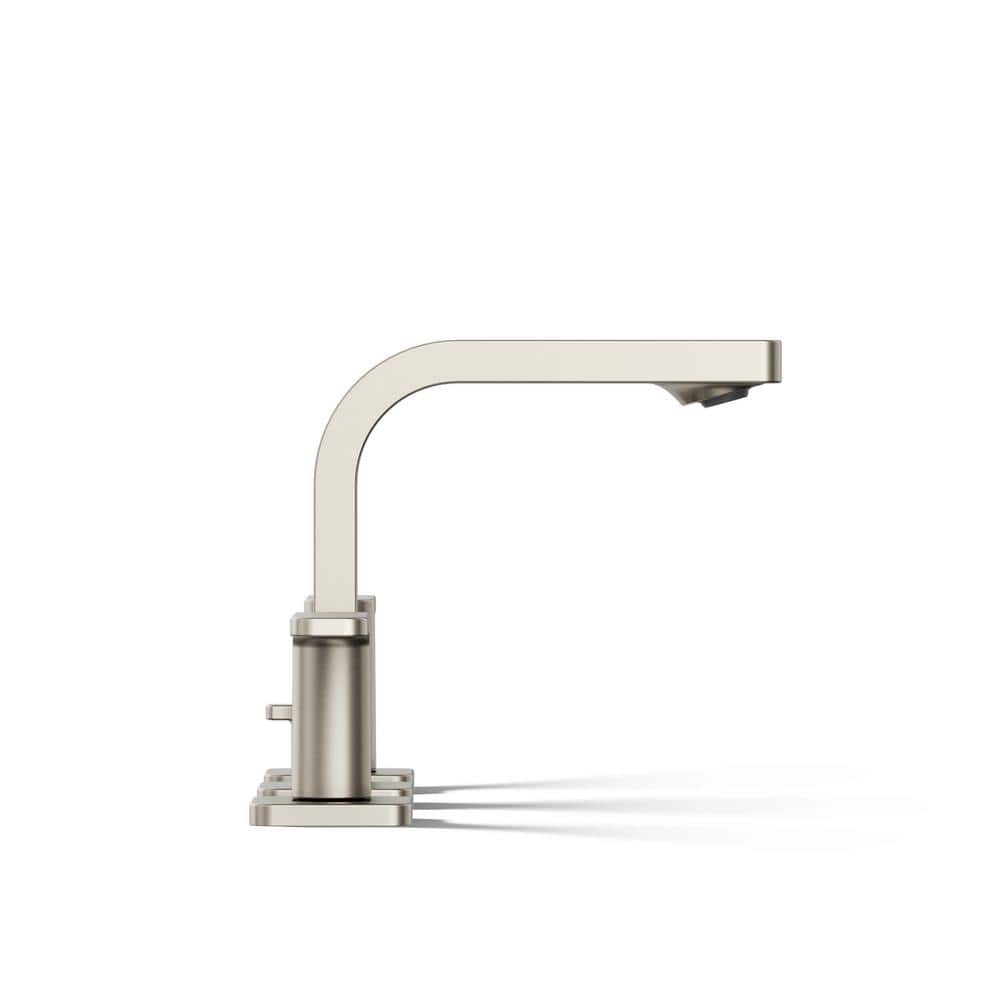 Parallel Chic 24" Vibrant Brushed Nickel Widespread Bathroom Faucet