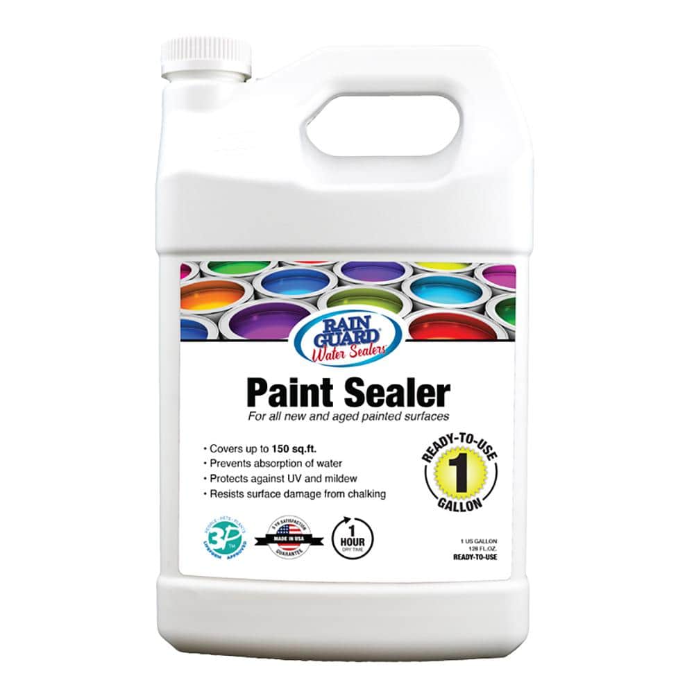 RAIN GUARD 1 gal. Paint Sealer Ready to Use Premium Acrylic Sealer SP-9004  - The Home Depot