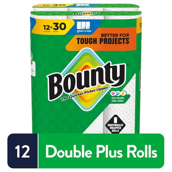 White, Select-A-Size Paper Towel Roll (12 Double Plus Rolls)