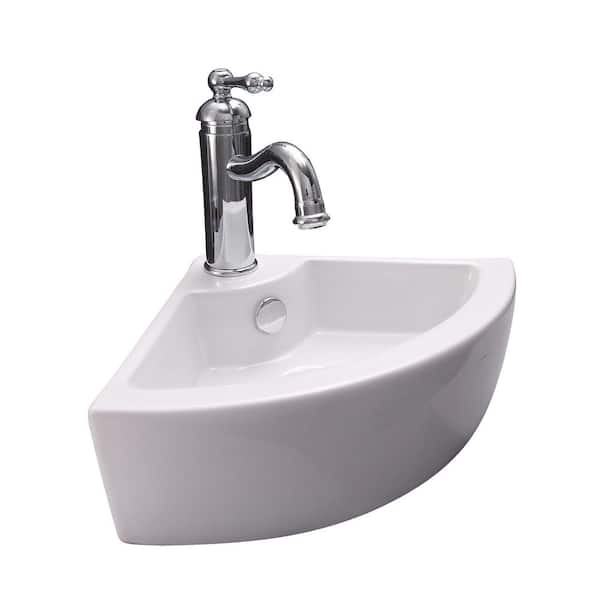 Culver Corner Wall-Mount Sink in White