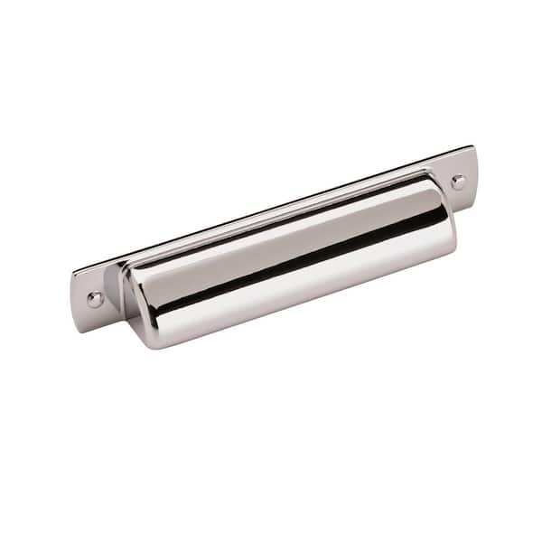 Amerock Rochdale 3-3/4 in (96 mm) Polished Chrome Cabinet Cup Pull (10-Pack)