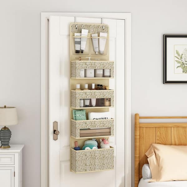 Over The Door Organizer, 5-Shelf Over Door Hanging Organizer with