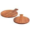 Denmark Acacia Wood 2pc Cutting Board Set - 13 and 15.25