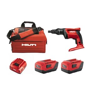ST 1800 A 22-Volt Lithium-Ion Compact Cordless Metal Screwdriver with Two 8.0 Ah Batteries, Charger, and Bag