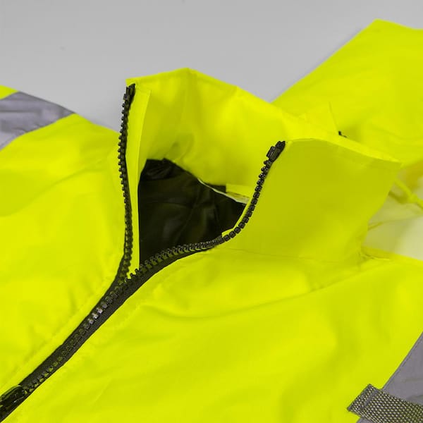Warrior Hi-Vis Bomber Jacket - Fluorescent Yellow