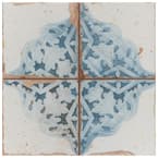 Artisan Azul Decor 13 in. x 13 in. Ceramic Floor and Wall Tile (12.0 sq. ft./Case)