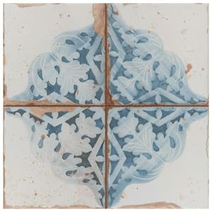 Artisan Azul Decor 13 in. x 13 in. Ceramic Floor and Wall Tile (12.0 sq. ft./Case)