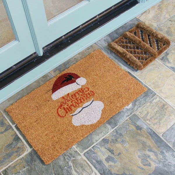 Rubber Cal Merry Christmas Holiday Doormat Kit 18 In X 30 2 Door Mats And 1 Boot Ser 10 108 045 The