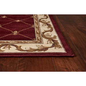 Victorian Red 2 ft. x 3 ft. Area Rug