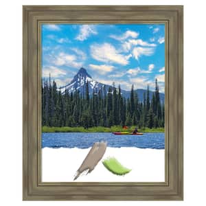 Alexandria Greywash Wood Picture Frame Opening Size 22 x 28 in.