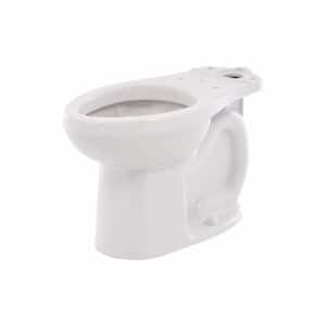 H2O Option Siphonic Dual Flush Chair Height Elongated Toilet Bowl Only in White