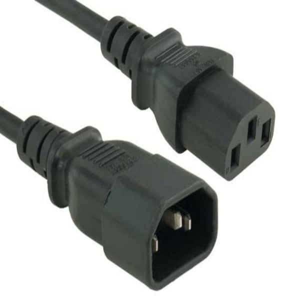 12 ft. Computer Power Extension Cord (IEC320 C13 to IEC320 C14) (4-Pack)