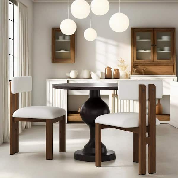 CHRISTOPHER KNIGHT HOME Solvane 3-pc Upholstered Dining Set, Aluminum, White + Brown