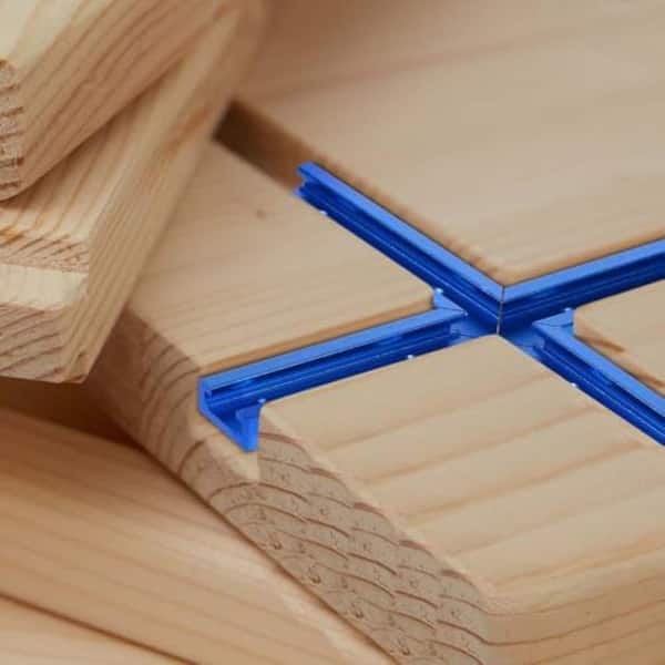 Double Cut Profile Blue Single Circuit Track Lighting Connector 6-Pack