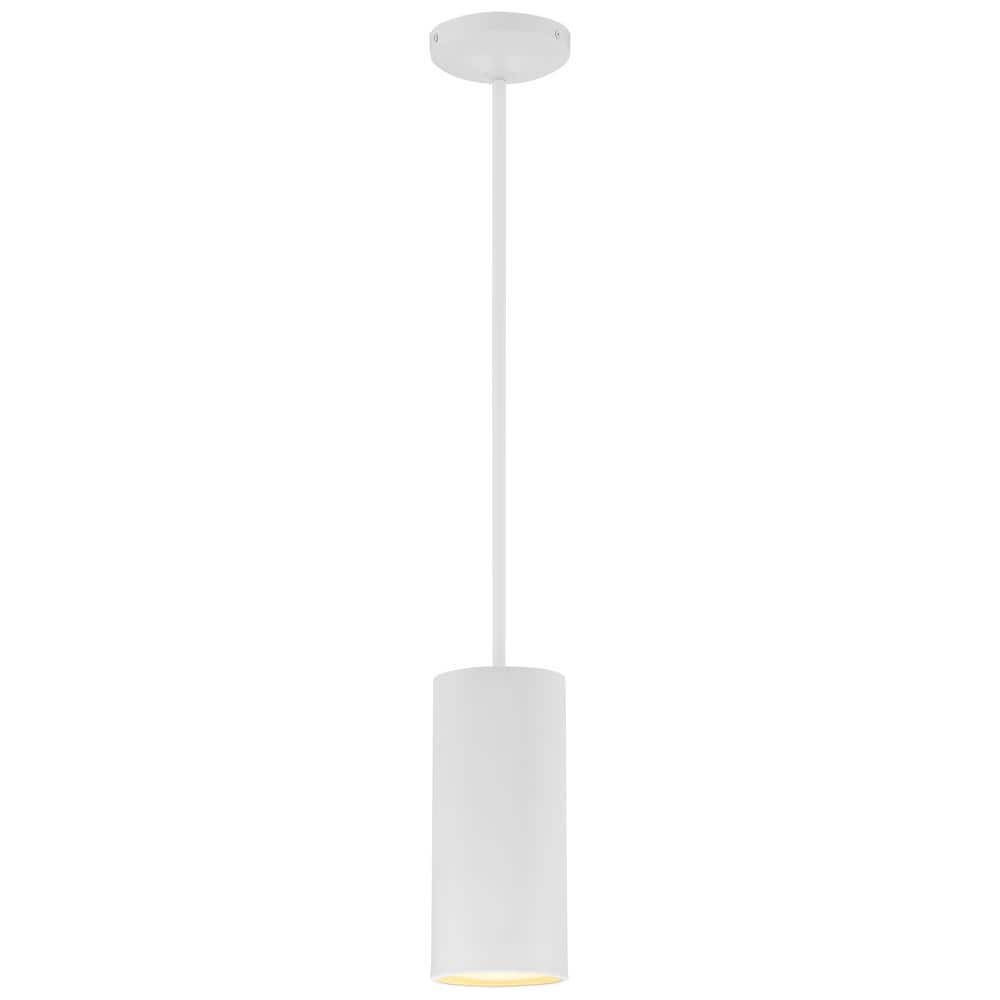 Pilson Matte Black Drum LED Pendant Light 10.5"