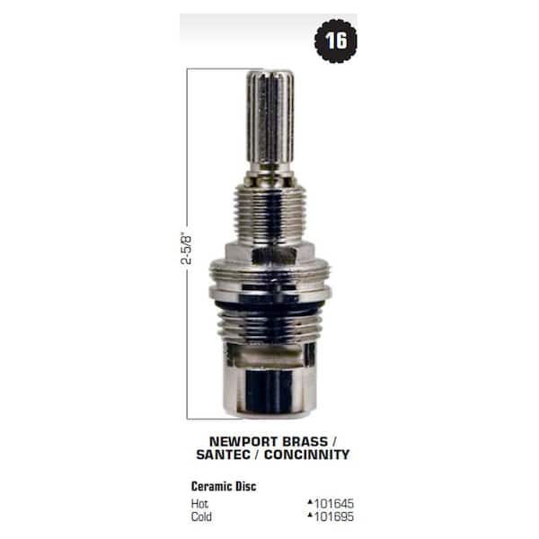 Lincoln Products 2-5/8 in. Ceramic Disc Cold Stem for