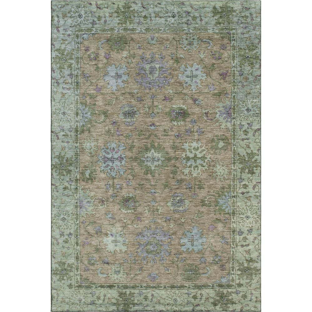 Mayfield Premium Machine Washable Abstract AMF2052 Brown 9 ft. x 12 ft. Area Rug price history on PriceWatchPro