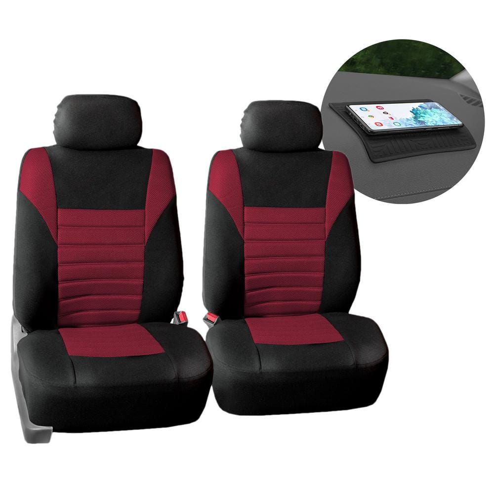 FH Group Premium 3D Air Mesh 47 in. x 23 in. x in. Seat Covers  DMFB068102BURGUNDY The Home Depot