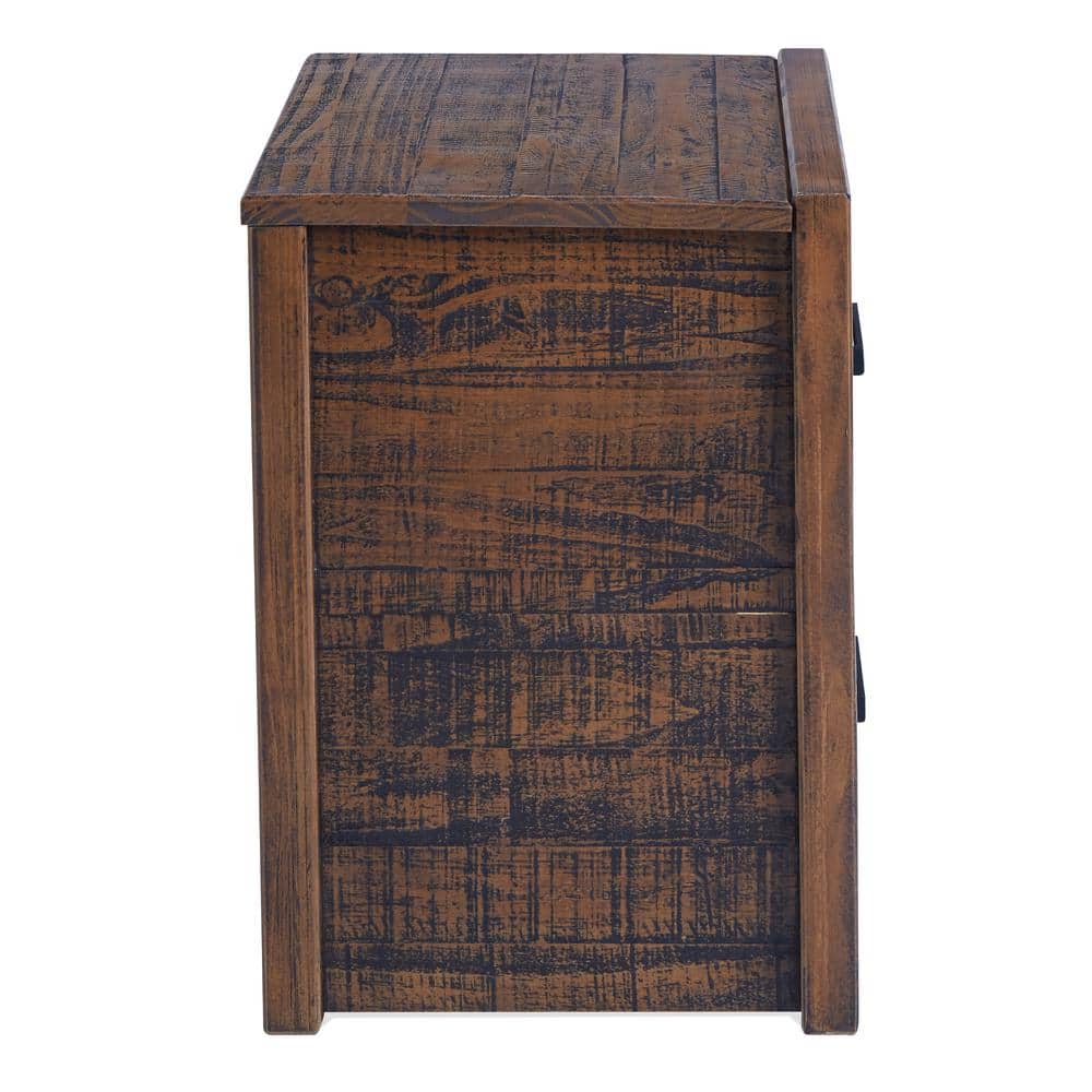 Monterrey Provincial Brown Pine 2-Drawer Nightstand