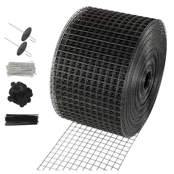 8 in. x 100 ft. Solar Panel Bird Guard, Garden Fence Kit with 70-Pieces Stainless Fasteners 1/2 in. Wire Roll Mesh