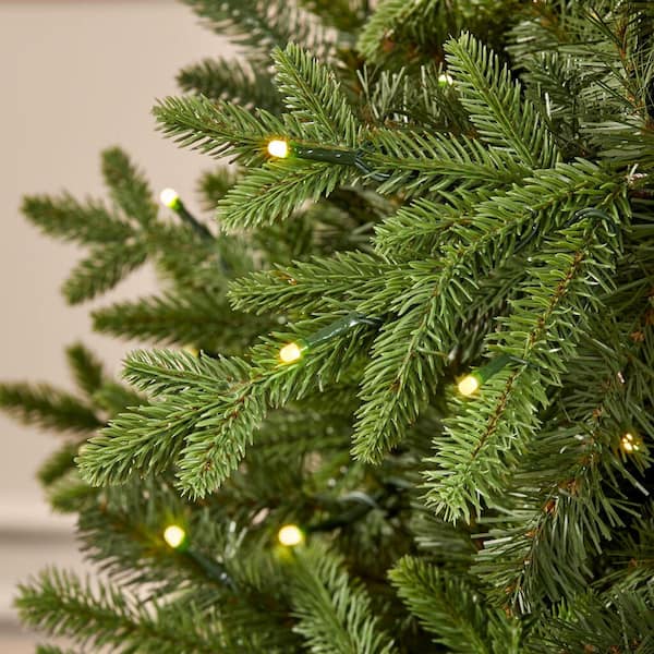 Home Decorators Collection 7.5 ft. Pre-Lit Swiss Mountain Spruce ...