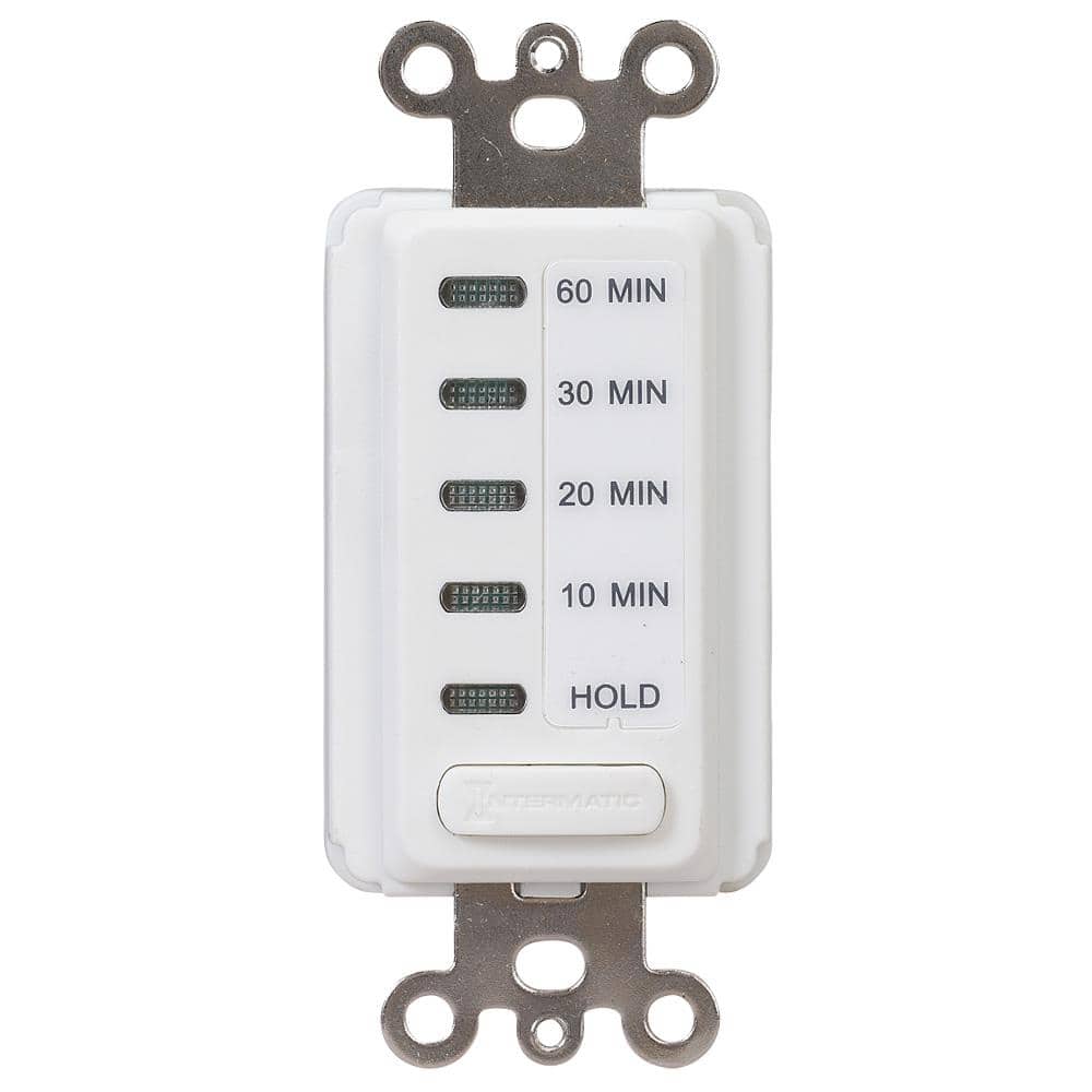 White Electronic Auto-Off Timer Switch with Hold Feature