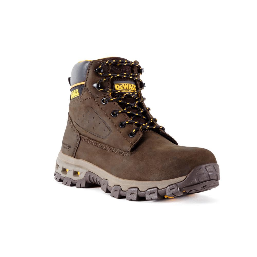 DEWALT Men's Halogen 6'' Work Boots - Steel Toe - Brown Crazy Horse Size  9(M) DXWP84354M-BCH-09 - The Home Depot