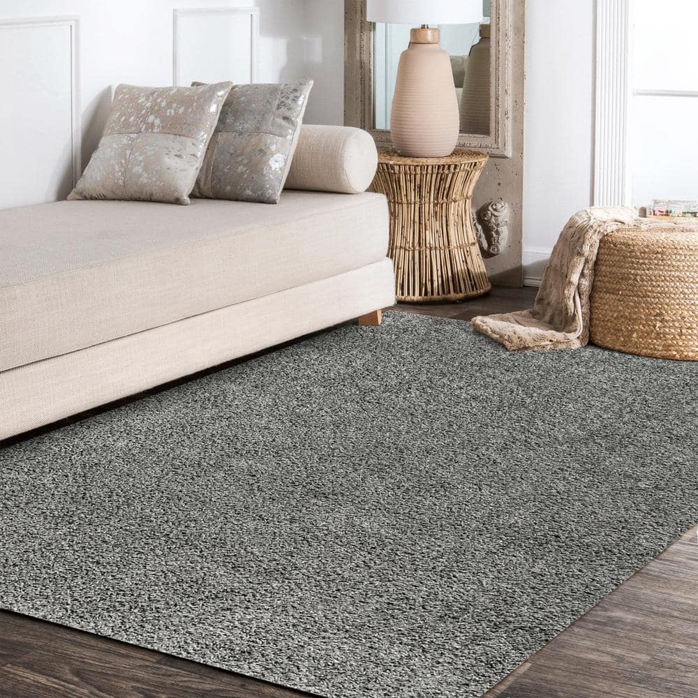 Mercer Charcoal 4' x 6' Reversible Shag Area Rug
