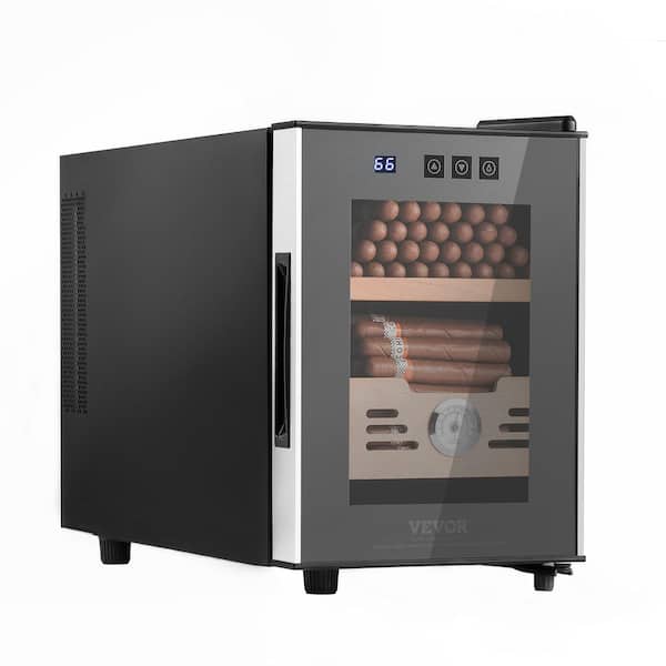VEVOR Electric Cigar Humidor 16L Cigar Humidor Cabinet with Heating & Cooling Temp Control System Spanish Cedar Wood