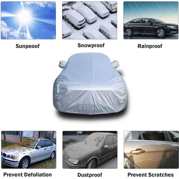 ITOPFOX Car Cover Waterproof All Weather, 6-Layer Heavy Duty