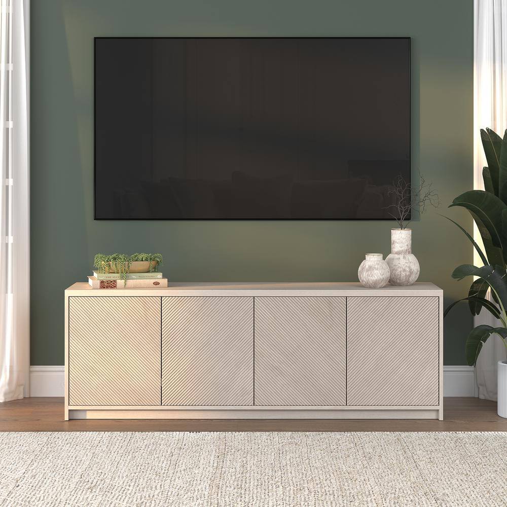 Renad 69.63 in. Alder White TV Stand Fits TV's up to 78 in. price history on PriceWatchPro