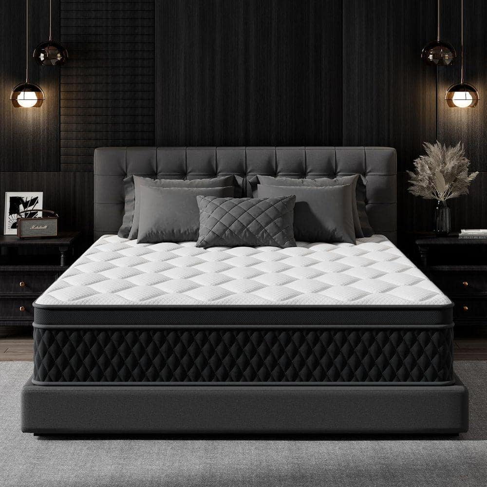 Afoxsos 10 in. Hybrid Queen Memory Foam Mattress in a Box and Individually Wrapped Pocket Coils Mattress for Isolate Motion