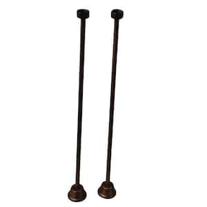 1/2 in. x 0.8 ft. Brass Straight Bath Supplies in Oil Rubbed Bronze