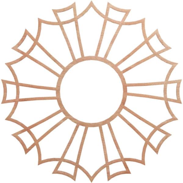 Ekena Millwork 0.375 in. x 36 in. x 36 in. Wood Medallion Moulding