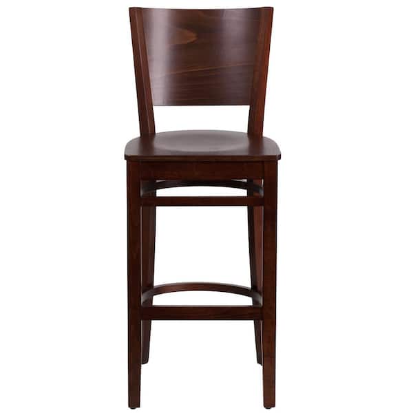 Flash Furniture Lacey 29.25 in. Walnut Bar Stool