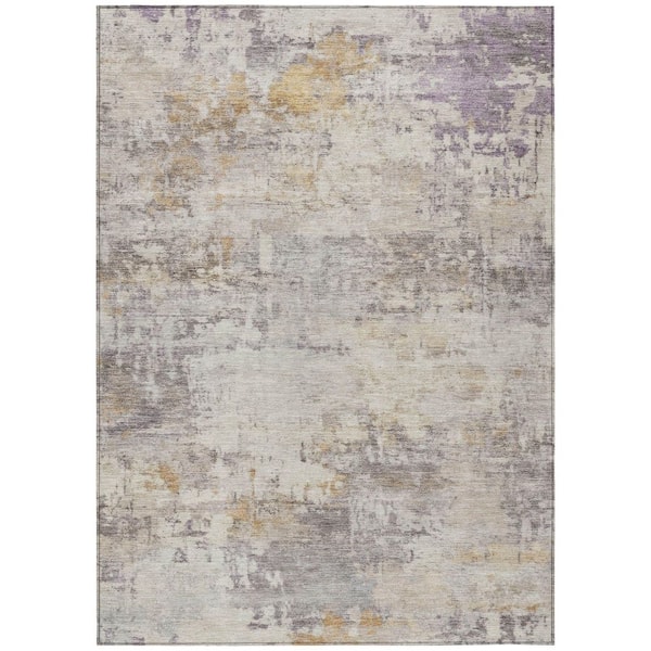 Chantille Machine Washable Indoor/Outdoor Abstract ACN2371 Linen 3 ft. x 4 ft. Area Rug