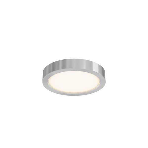 Unbranded 6 in. Satin Nickel Selectable LED Round Flush Mount