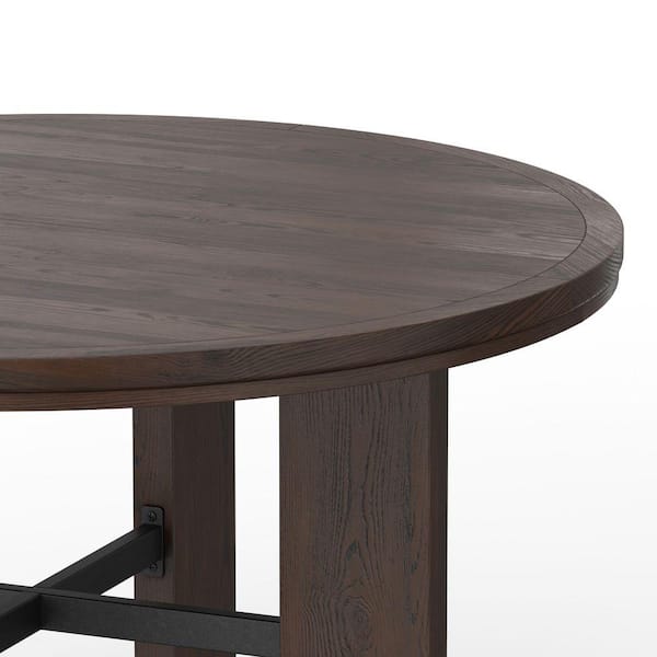 Quality Components Plus Georgio Modern Rustic Walnut Wood Top 48