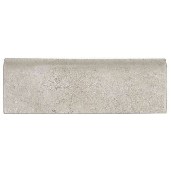 Daltile Northpointe Greystone 2 in. x 6 in. Ceramic Bullnose Wall Tile (0.08 sq. ft. / piece)