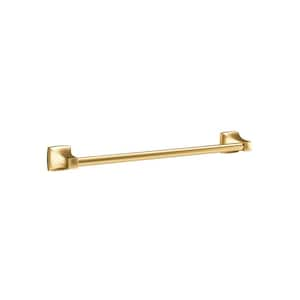 Oak 18 in. Wall Mounted Towel Bar in Brushed Bronze