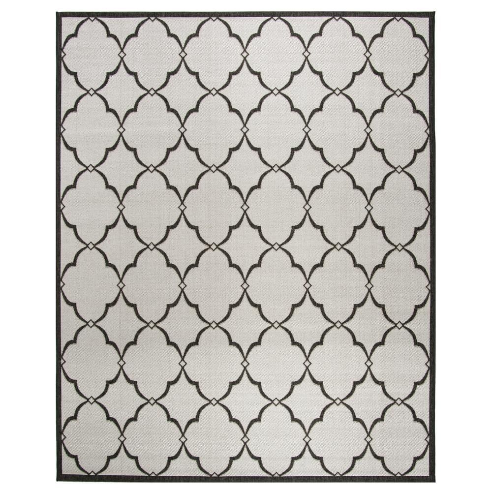 Beach House Light Gray/Charcoal 9 ft. x 12 ft. Geometric Indoor/Outdoor Patio  Area Rug price history on PriceWatchPro