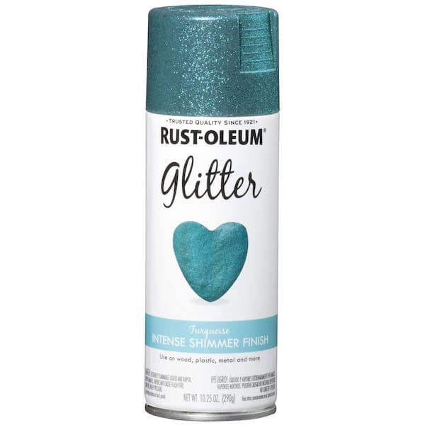 Rust-Oleum Specialty 10.25 oz. Turquoise Glitter Spray Paint (6-Pack)  342610 - The Home Depot