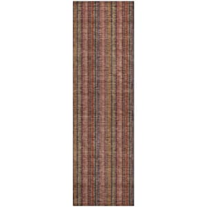 Mayfield Premium Machine Washable Abstract AMF982 Blush 2 ft. 3 in. x 7 ft. 6 in. Runner Rug