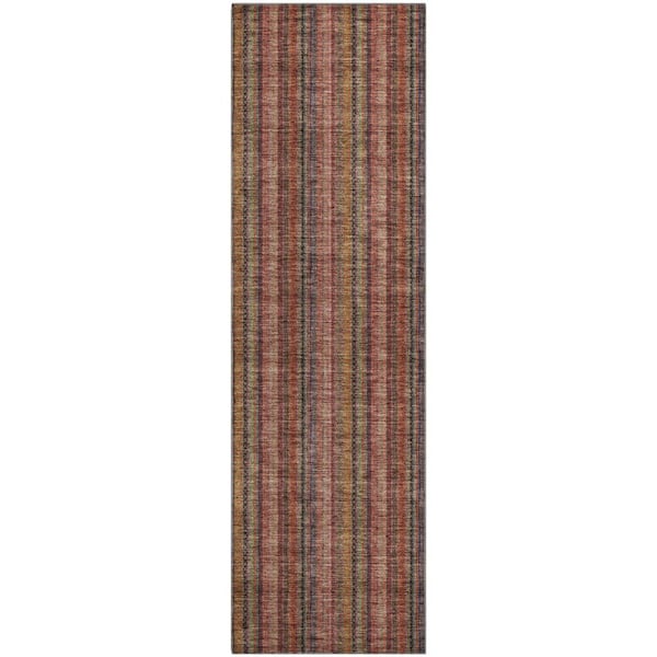 Mayfield Premium Machine Washable Abstract AMF982 Blush 2 ft. 3 in. x 7 ft. 6 in. Runner Rug